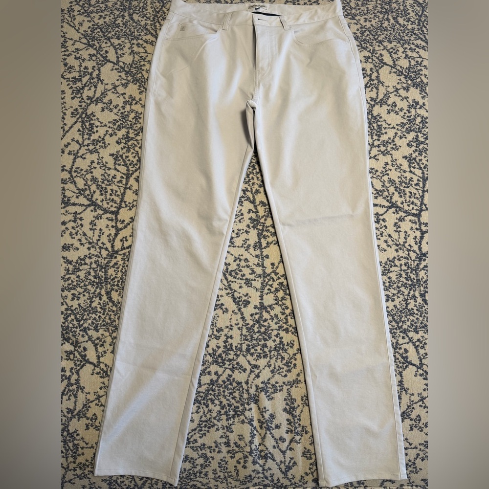 Peter Millar Men's British Grey 5-Pocket eb66 Pants